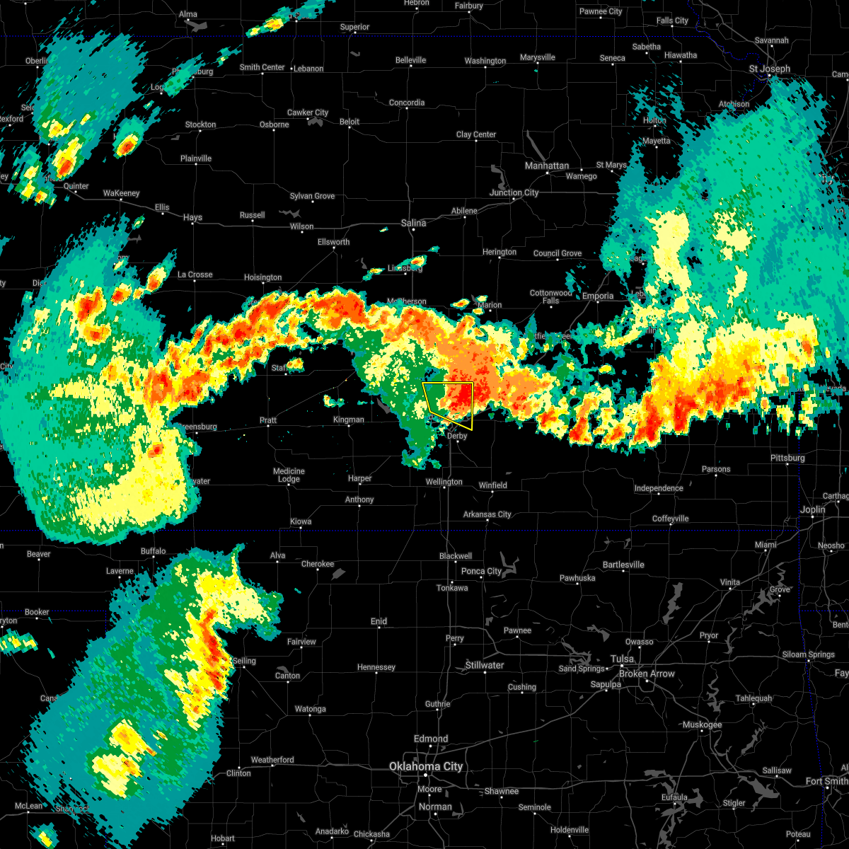 Interactive Hail Maps Hail Map for Wichita, KS