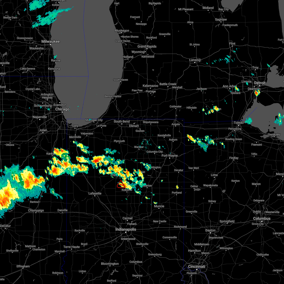 Interactive Hail Maps Hail Map for Galveston, IN