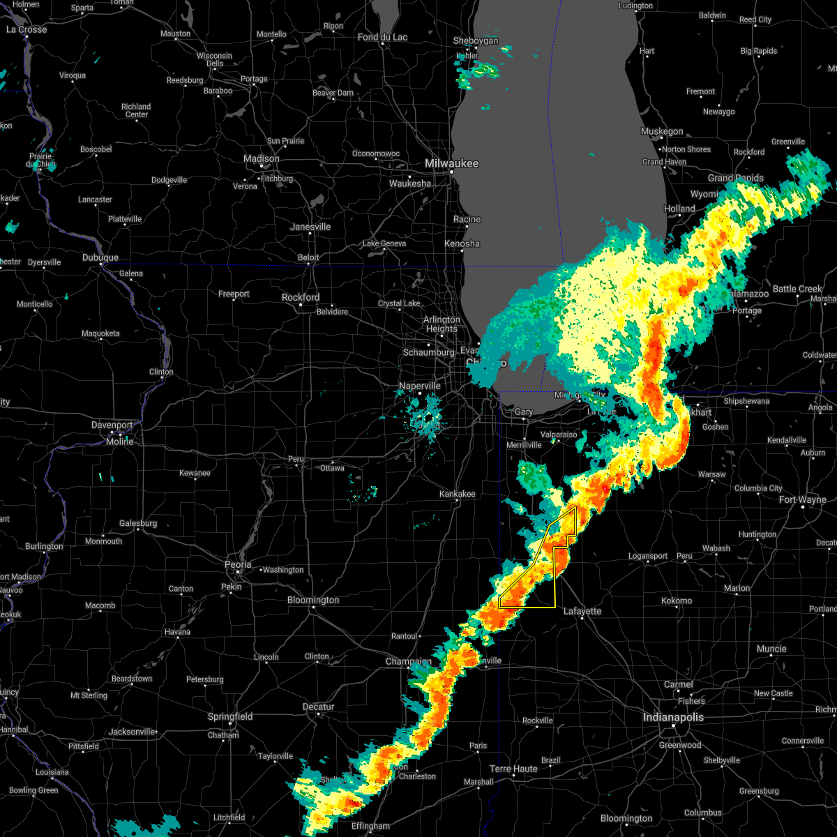 Interactive Hail Maps Hail Map for Boswell, IN