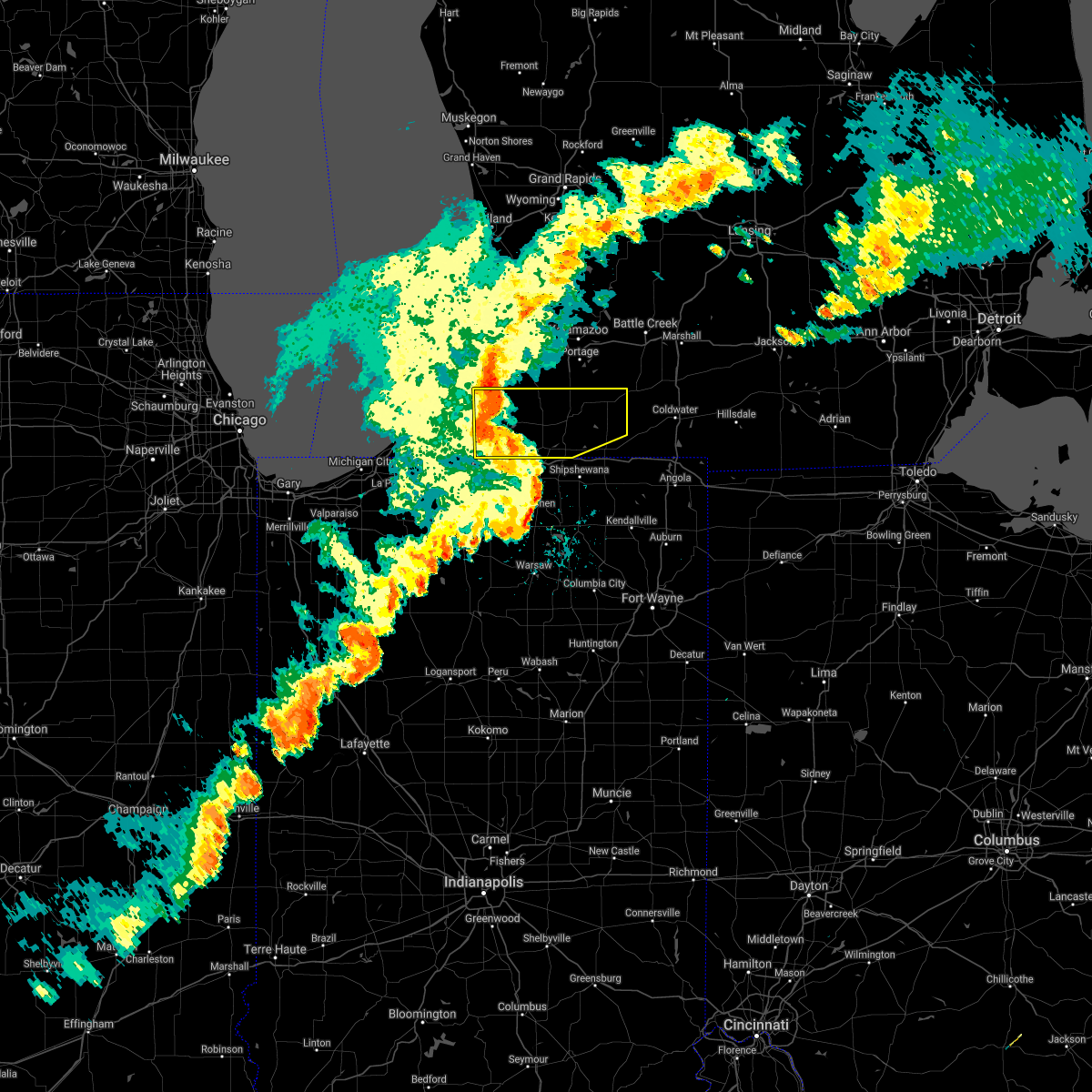 Interactive Hail Maps Hail Map for Sturgis, MI