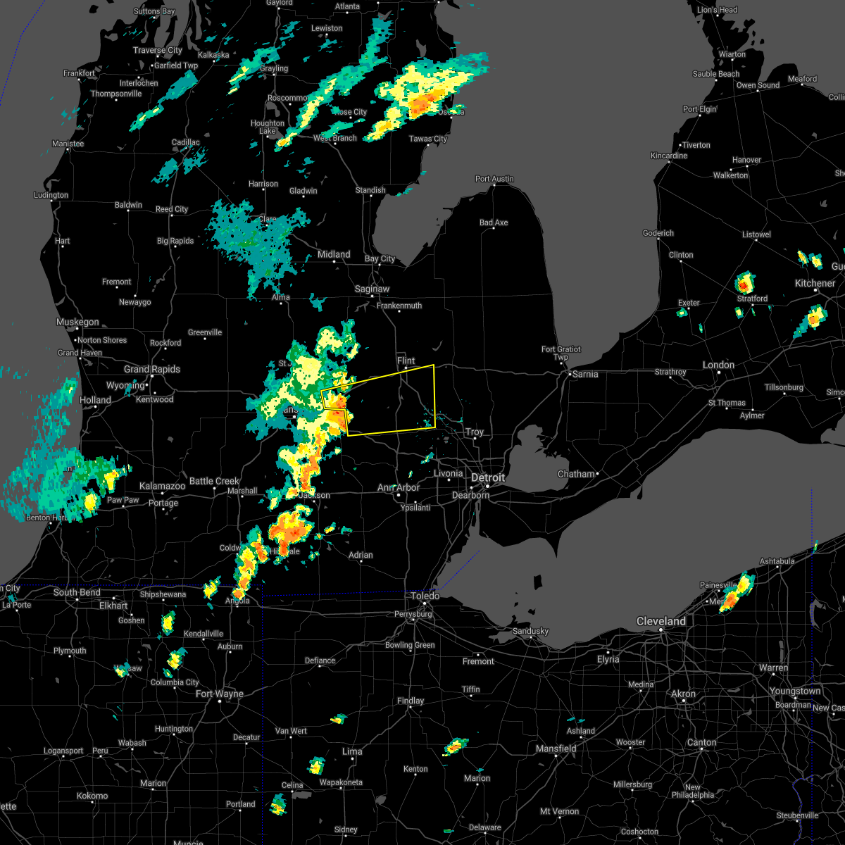 Interactive Hail Maps Hail Map for Fowlerville, MI