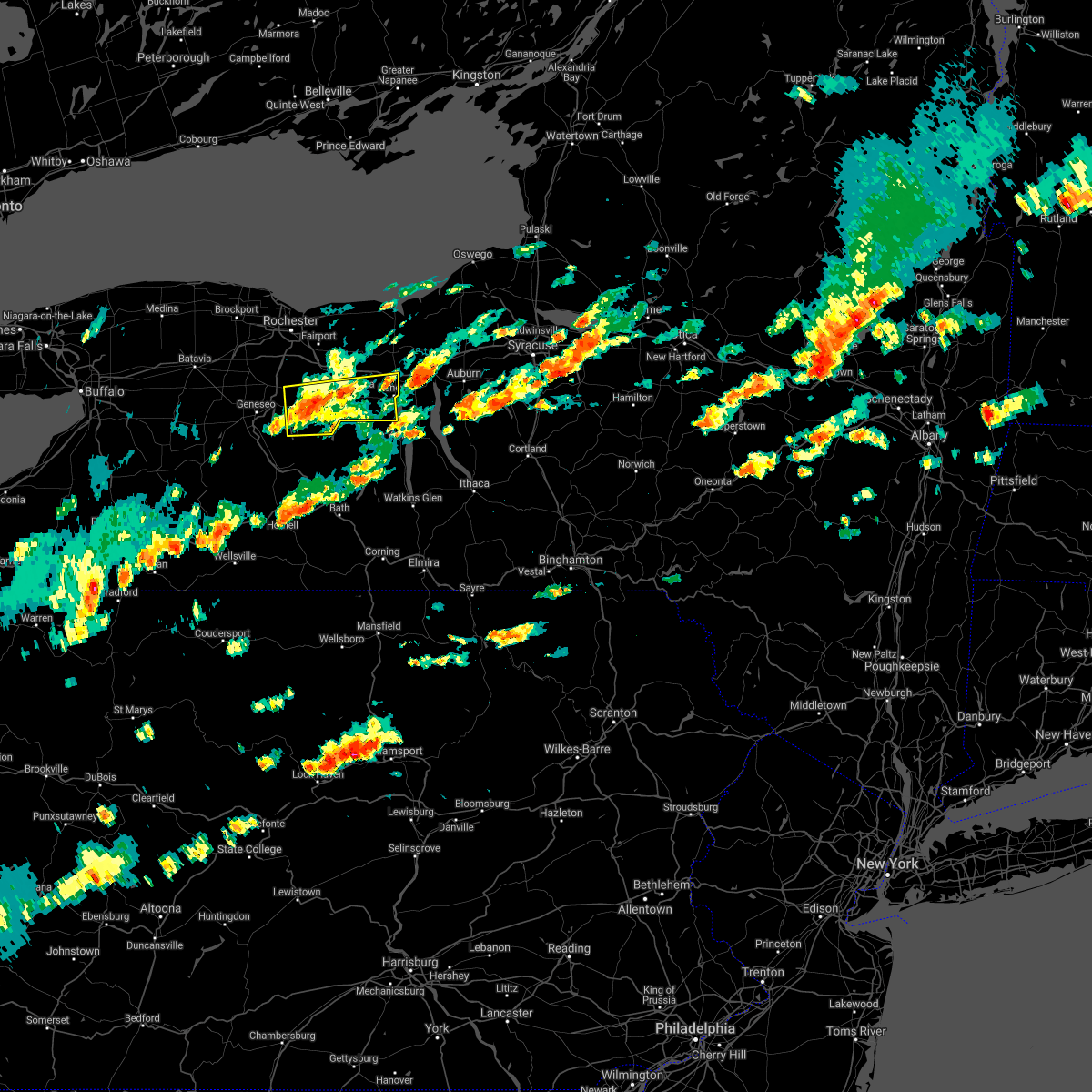 Interactive Hail Maps Hail Map for Rushville, NY