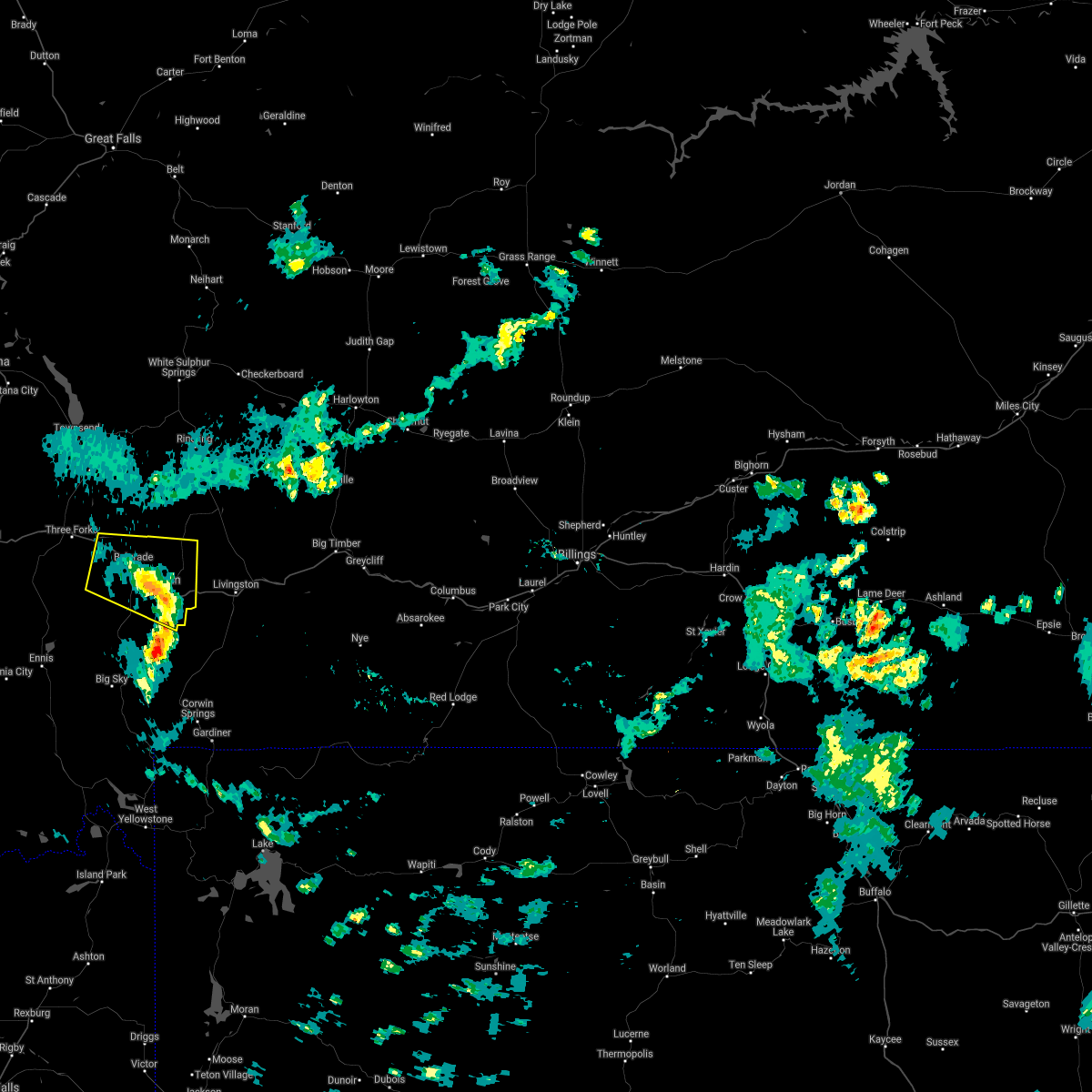 Bozeman Mt Weather Map Current Interactive Hail Maps Hail Map for Bozeman, MT
