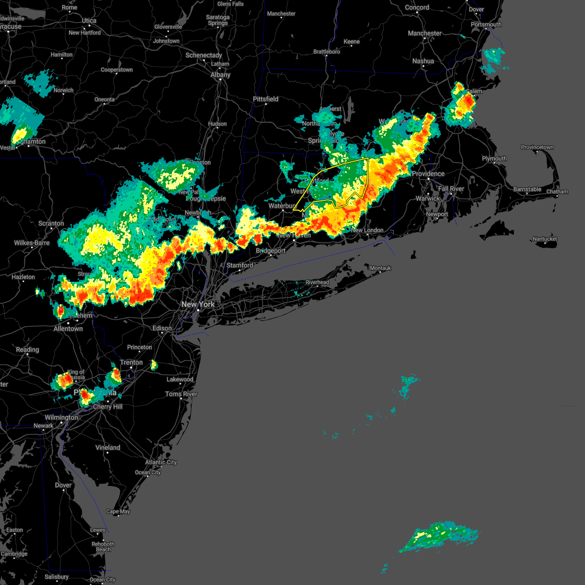 Interactive Hail Maps Hail Map for Mansfield Center, CT