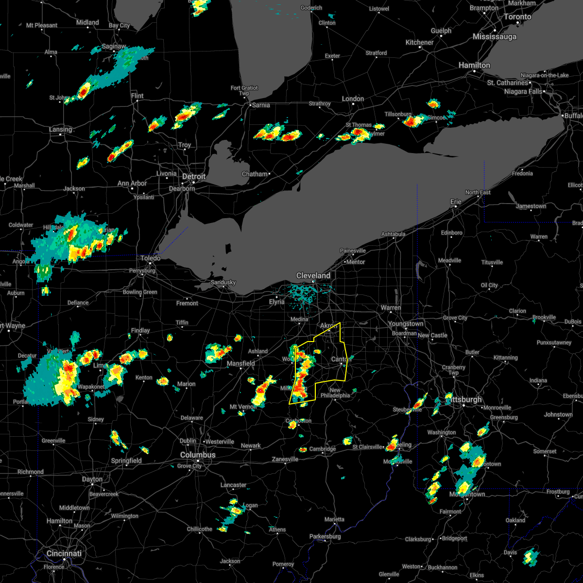 Interactive Hail Maps Hail Map for Canal Fulton, OH