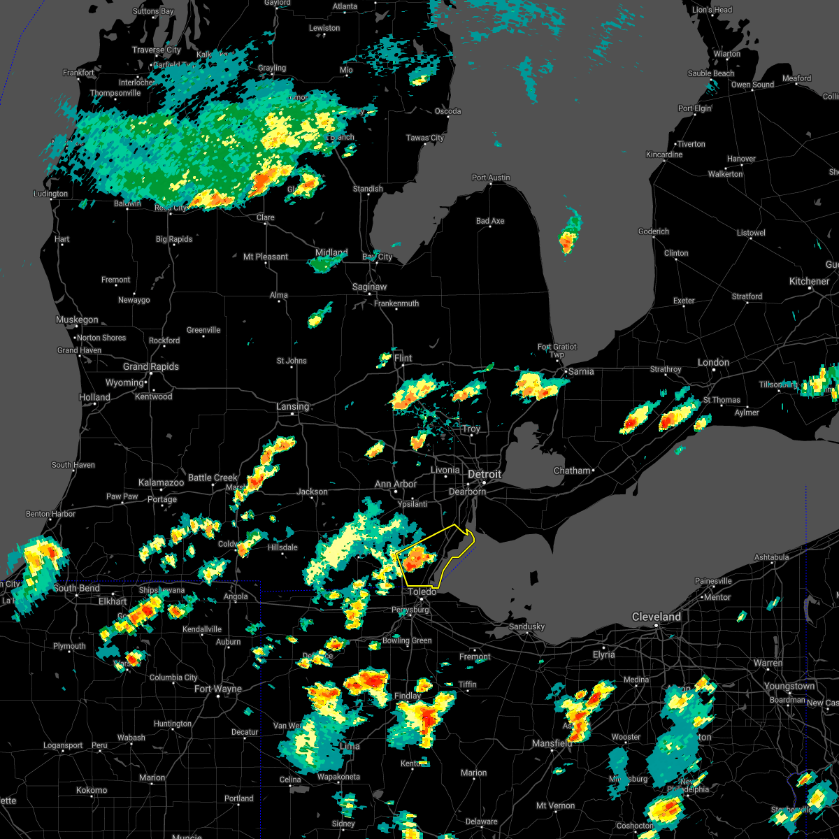 Interactive Hail Maps Hail Map for Temperance, MI