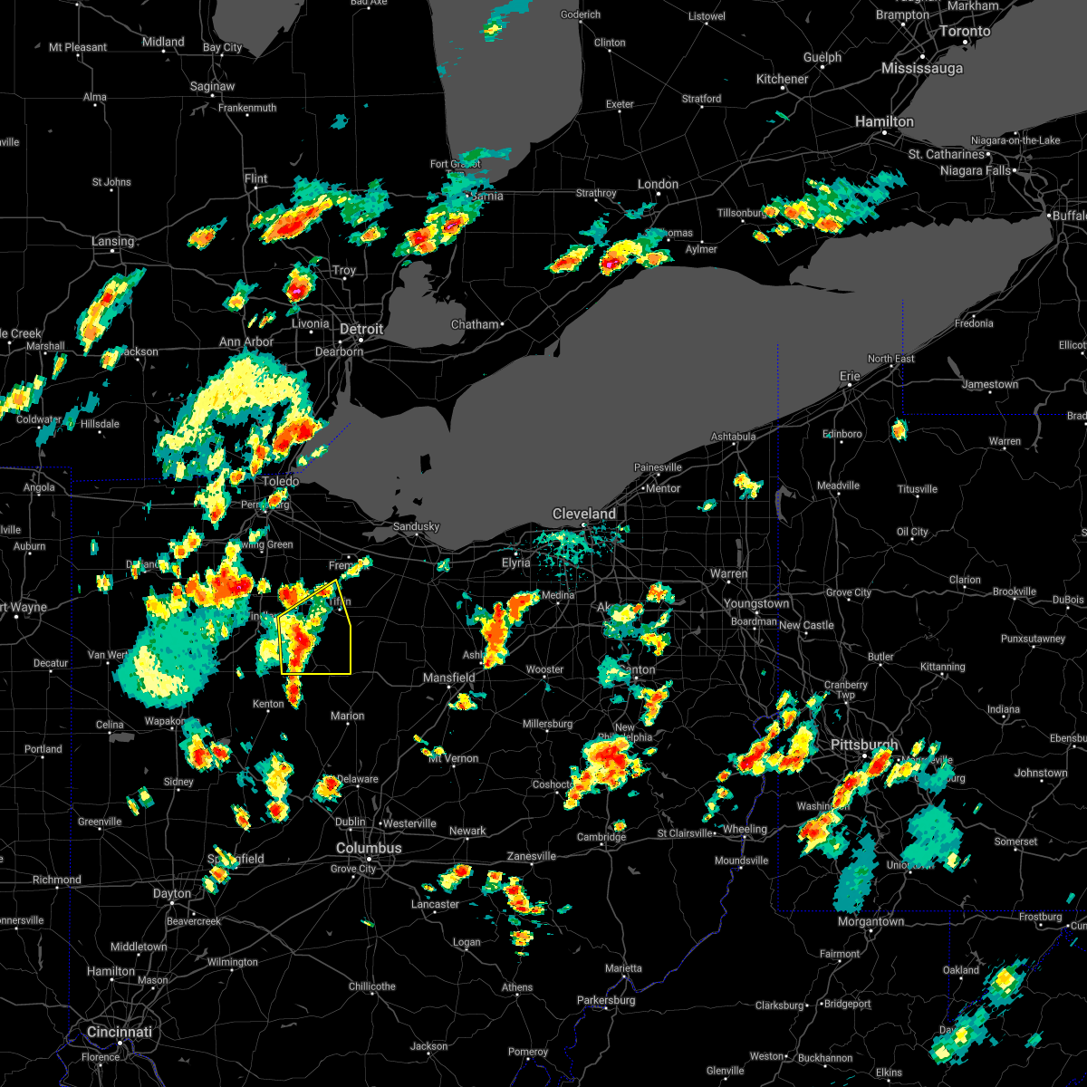 Interactive Hail Maps Hail Map for Carey, OH