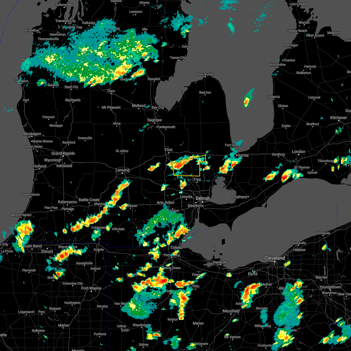 Interactive Hail Maps Hail Map for Ortonville, MI