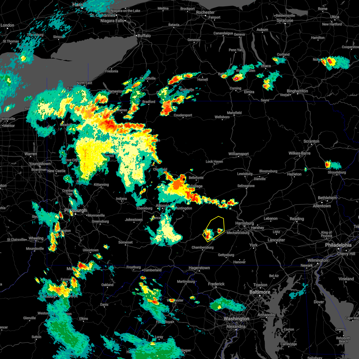 Interactive Hail Maps Hail Map for Blain, PA