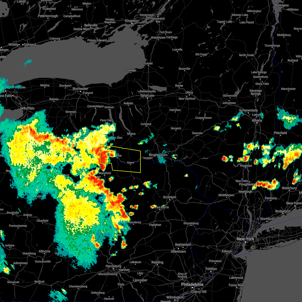 Interactive Hail Maps Hail Map for Elmira, NY