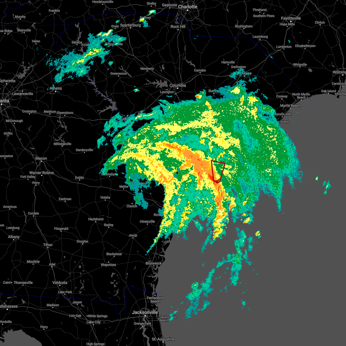 Interactive Hail Maps Hail Map for Edisto Beach, SC