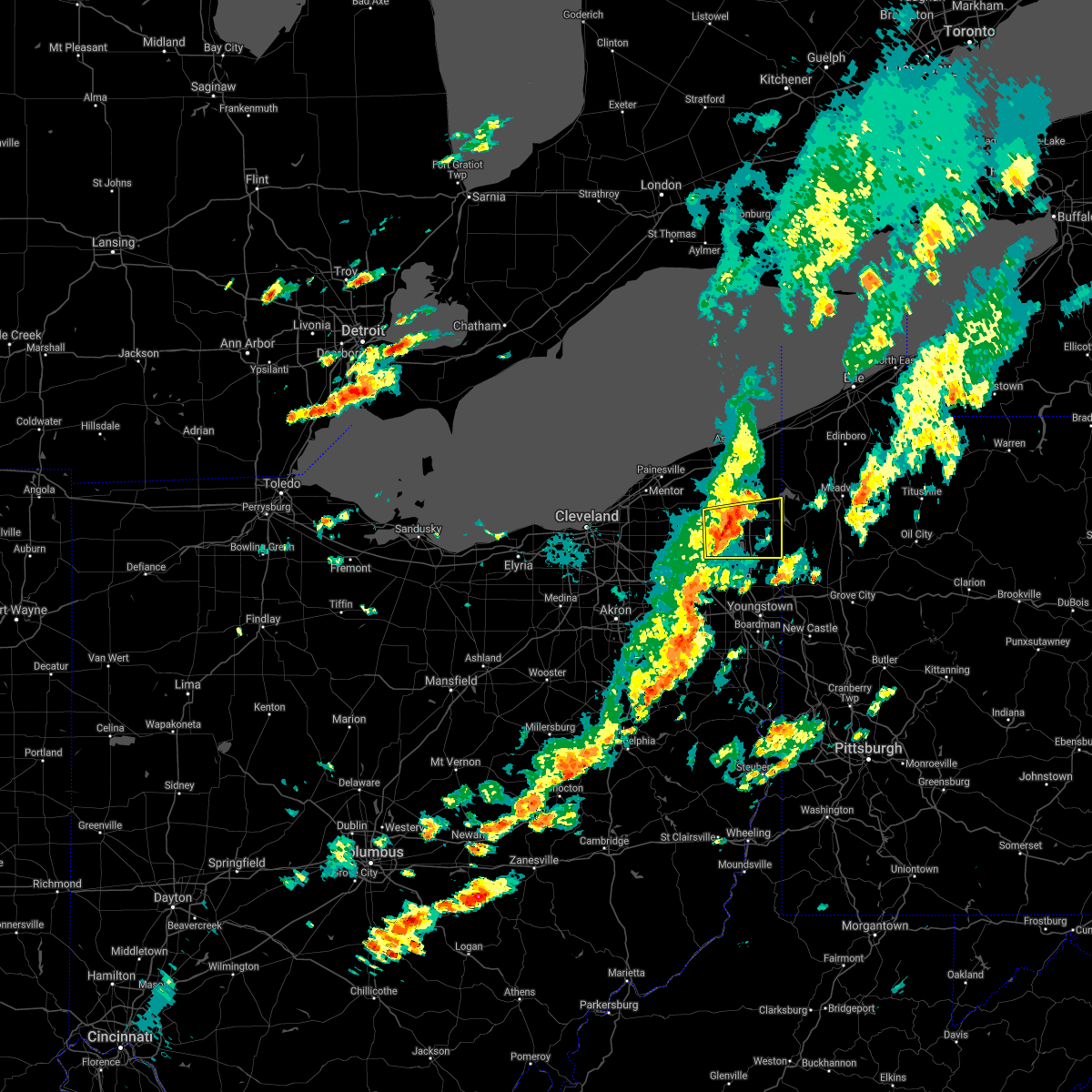 Interactive Hail Maps Hail Map for West Farmington, OH