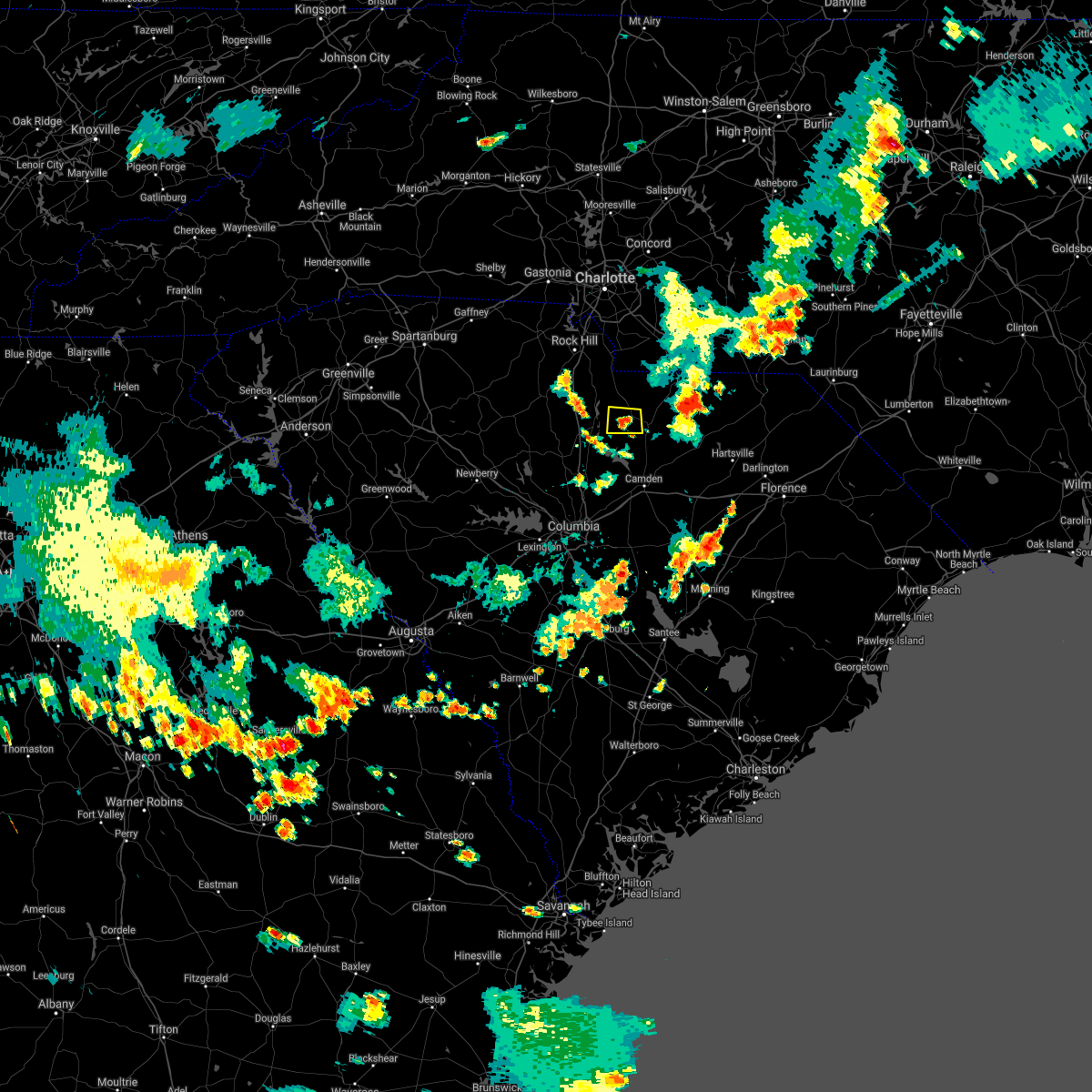 Interactive Hail Maps Hail Map for Heath Springs, SC