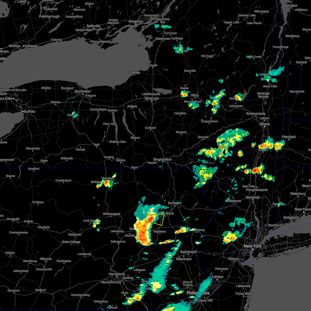 Interactive Hail Maps Hail Map for Shickshinny, PA