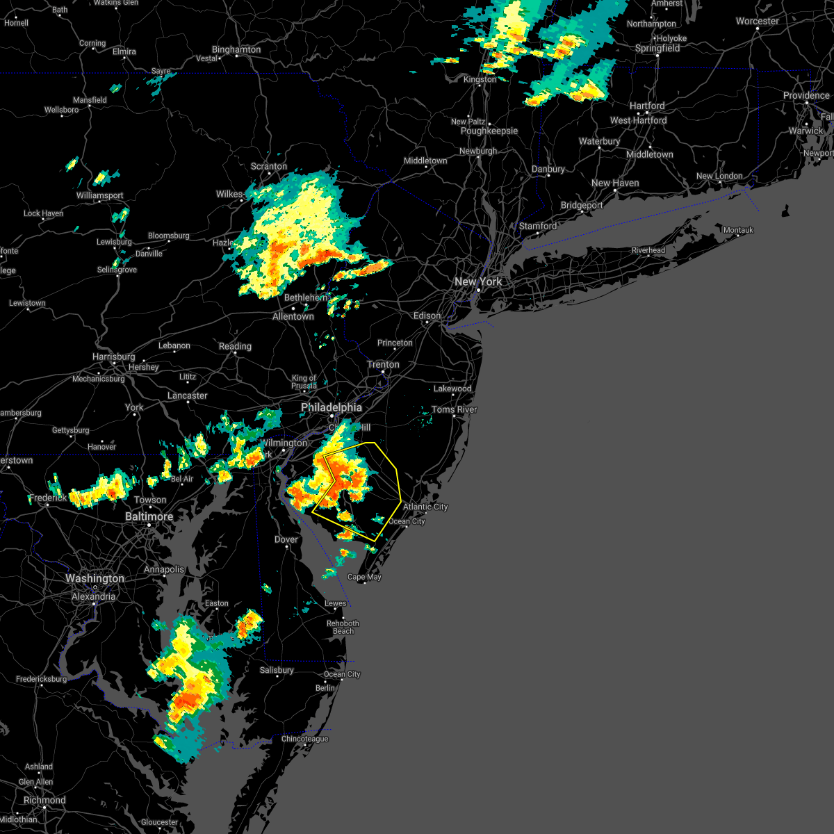 Interactive Hail Maps Hail Map for Woodbine, NJ