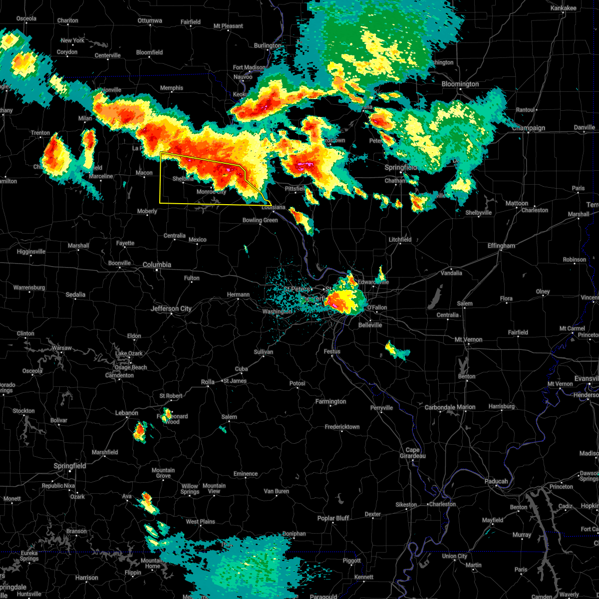 Interactive Hail Maps Hail Map for Clarence, MO