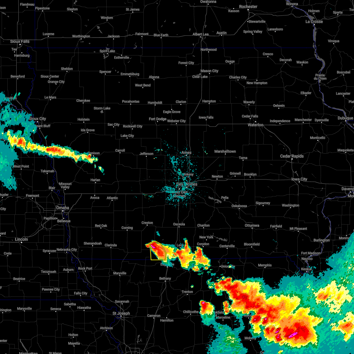 Interactive Hail Maps Hail Map for Kellerton, IA