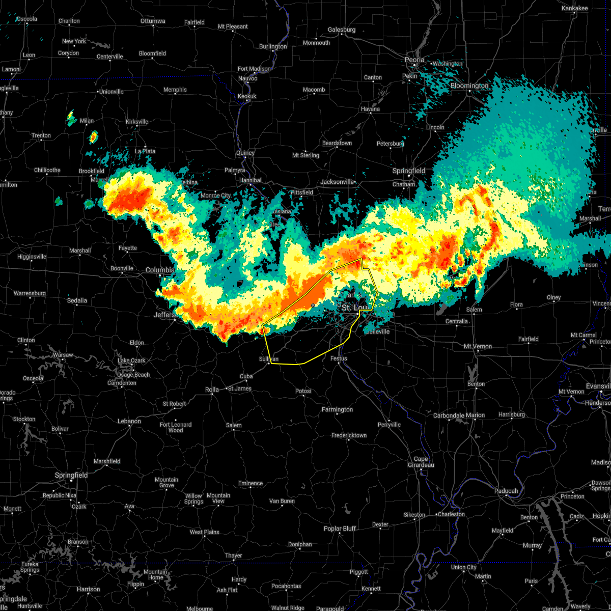 Interactive Hail Maps Hail Map for St. Louis, MO