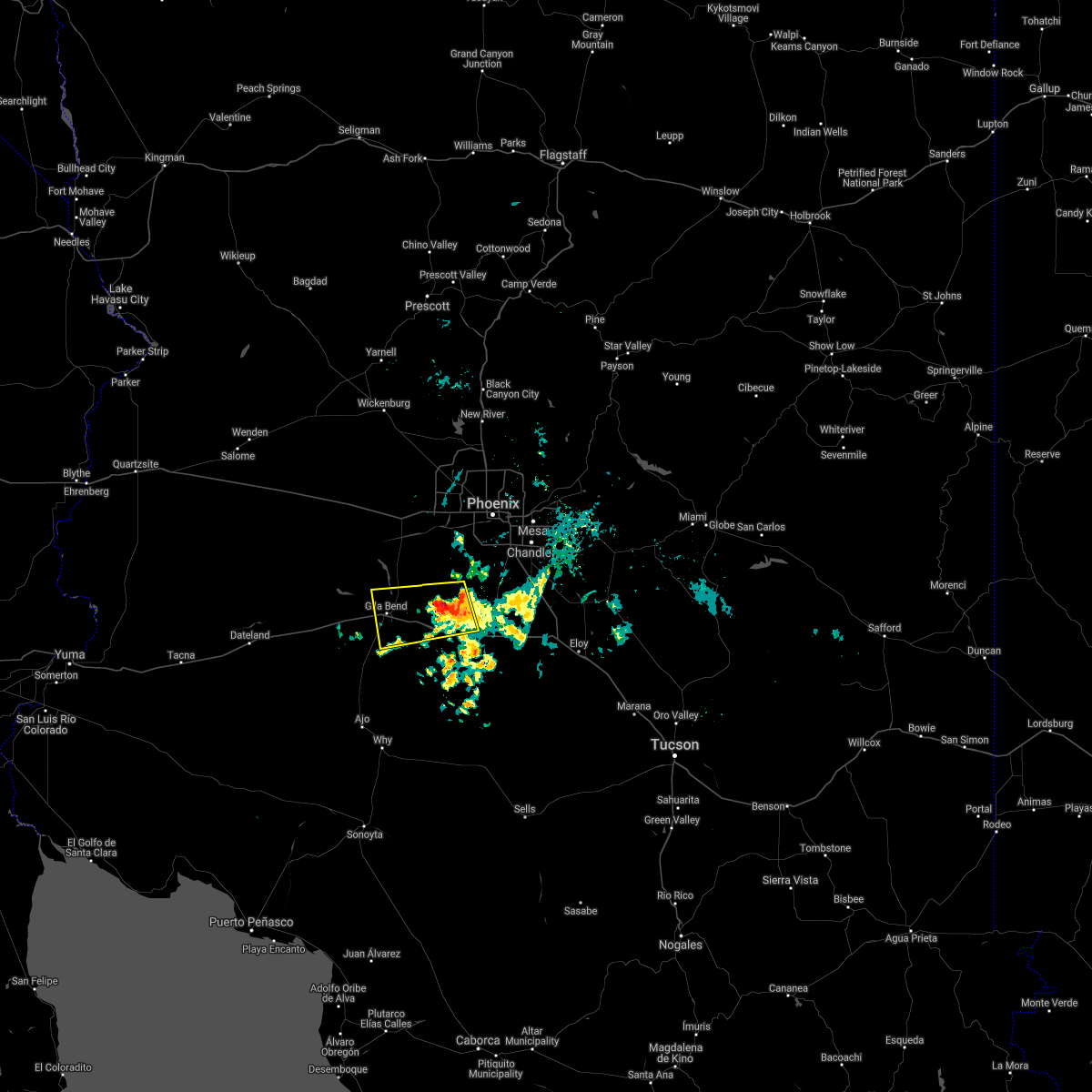 Interactive Hail Maps Hail Map for Gila Bend, AZ