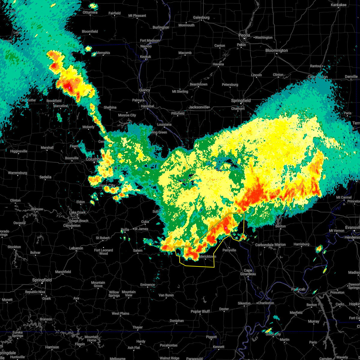 Interactive Hail Maps Hail Map for Doe Run, MO