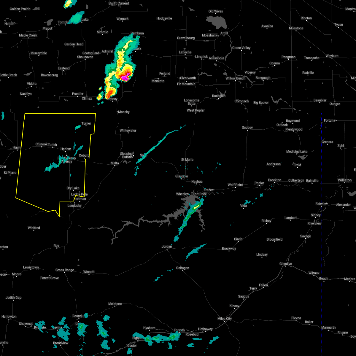 Interactive Hail Maps Hail Map for Chinook, MT