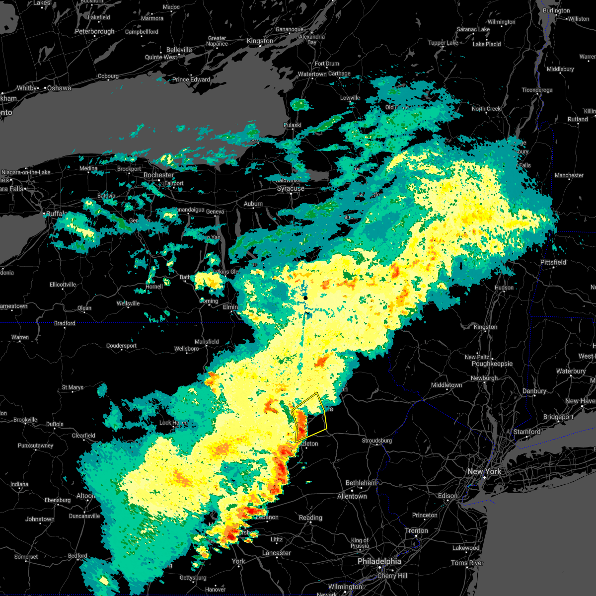 Interactive Hail Maps Hail Map for Ashley, PA