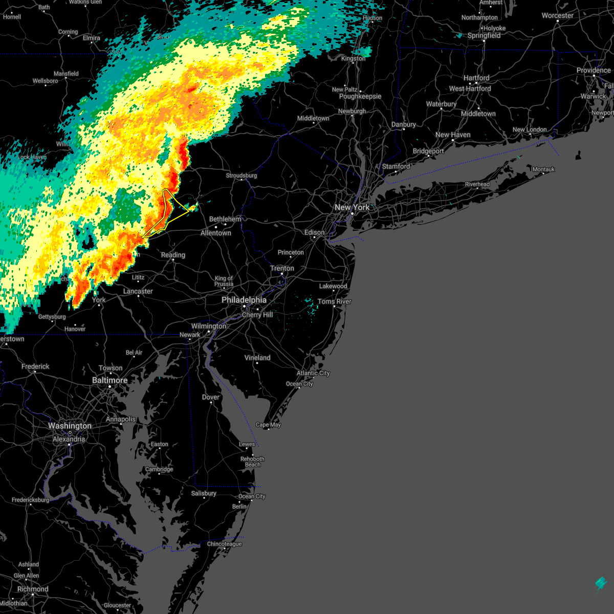 Interactive Hail Maps Hail Map for Tamaqua, PA