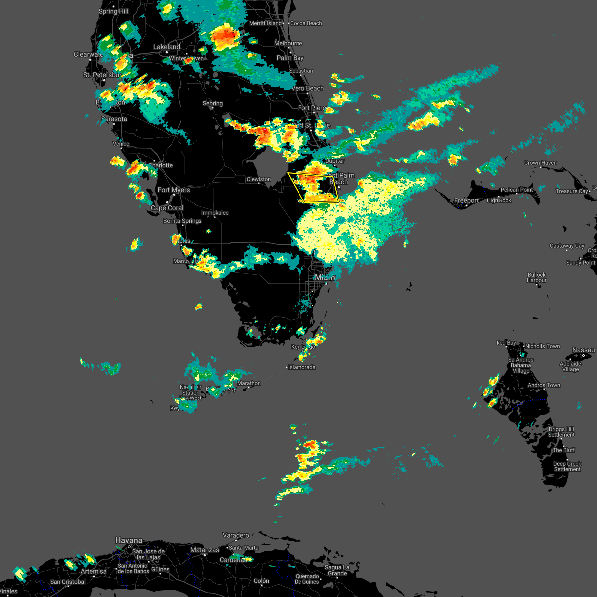Interactive Hail Maps Hail Map for Boynton Beach, FL