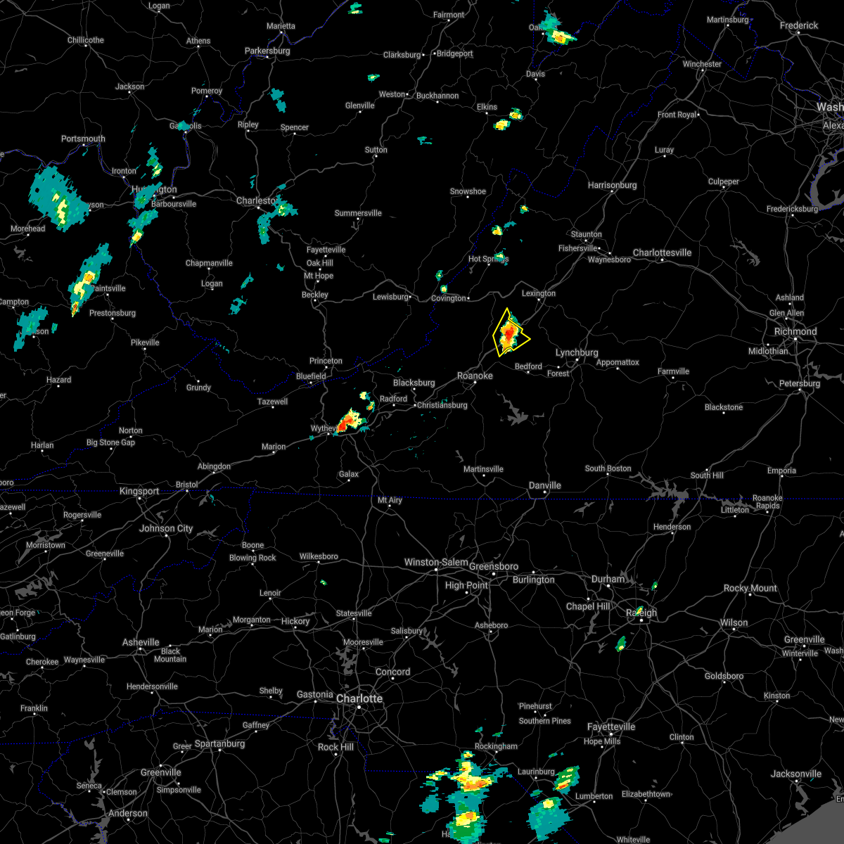 Interactive Hail Maps Hail Map for Buchanan, VA