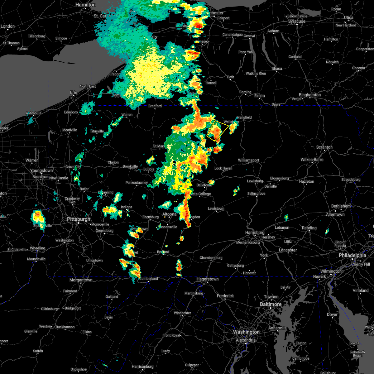 Interactive Hail Maps Hail Map for Galeton, PA