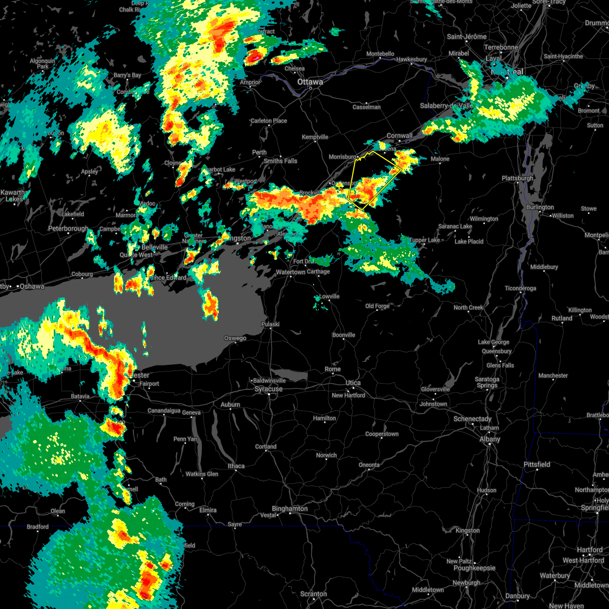 Interactive Hail Maps Hail Map for Waddington, NY