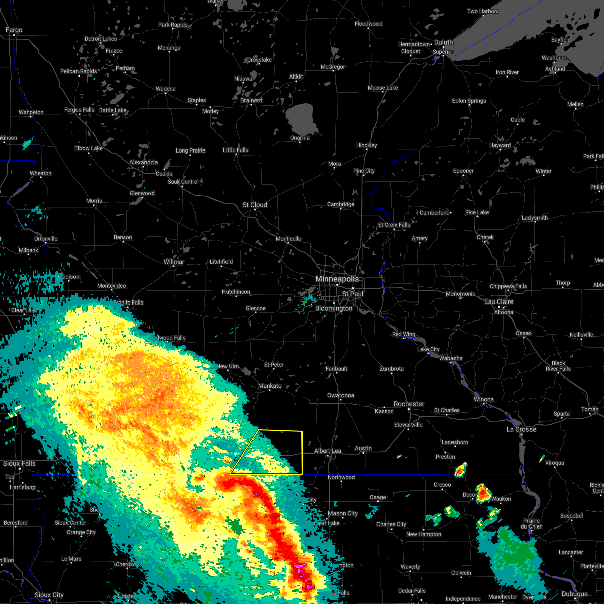 Interactive Hail Maps Hail Map for Bricelyn, MN