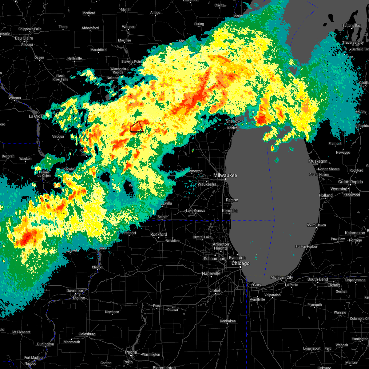 Interactive Hail Maps Hail Map for Endeavor, WI