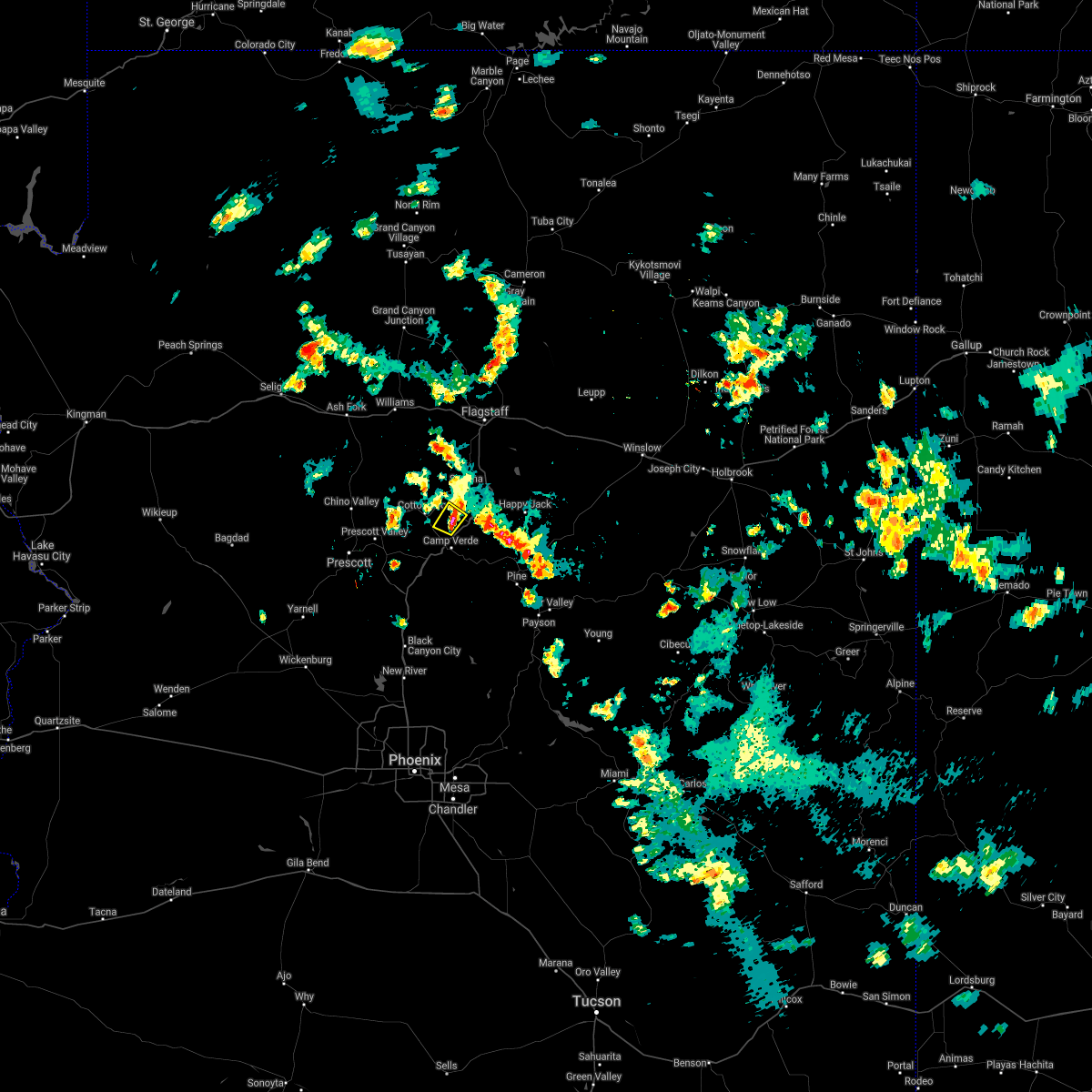 Interactive Hail Maps Hail Map for Cottonwood, AZ