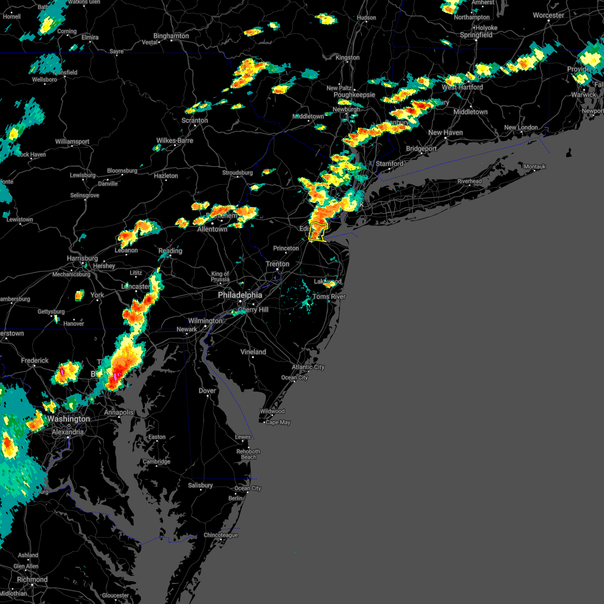 Interactive Hail Maps Hail Map for South Amboy, NJ