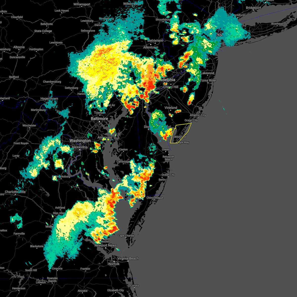 Interactive Hail Maps Hail Map for Woodbine, NJ