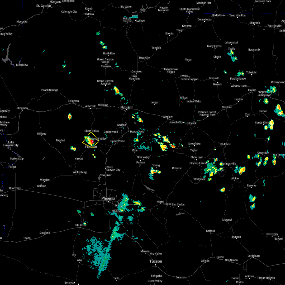 Interactive Hail Maps Hail Map for Prescott, AZ