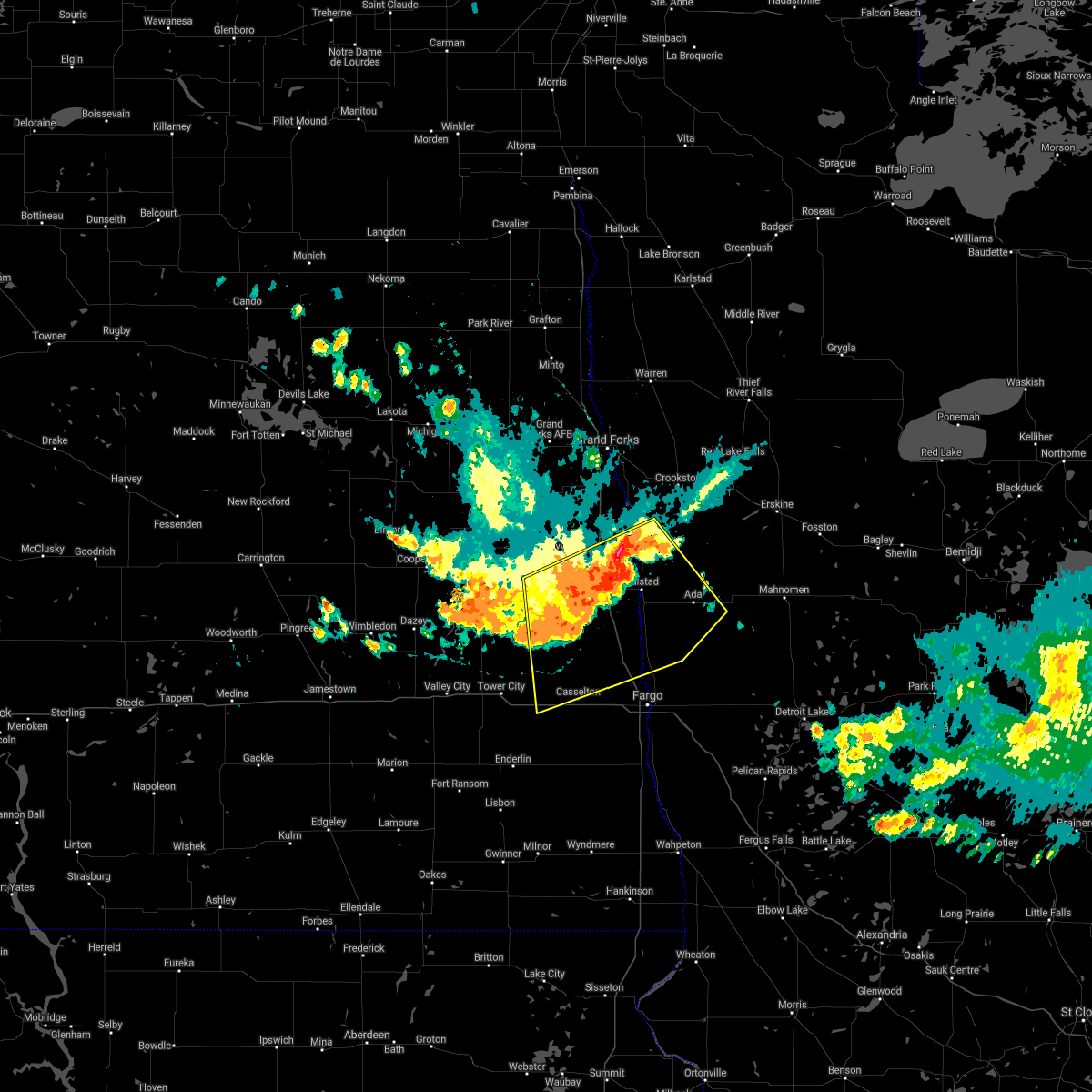 Interactive Hail Maps Hail Map for Hillsboro, ND
