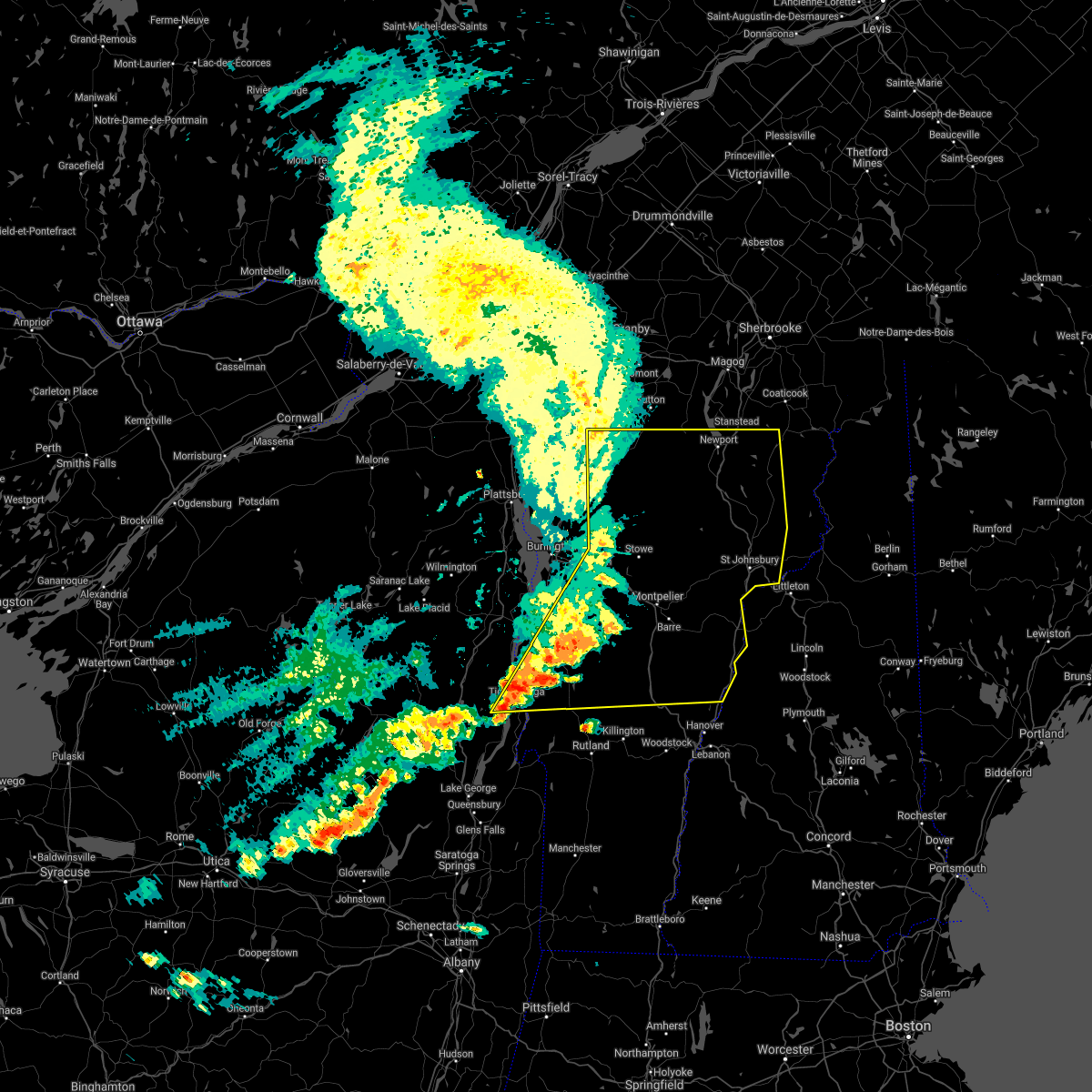 Interactive Hail Maps Hail Map for East Burke, VT