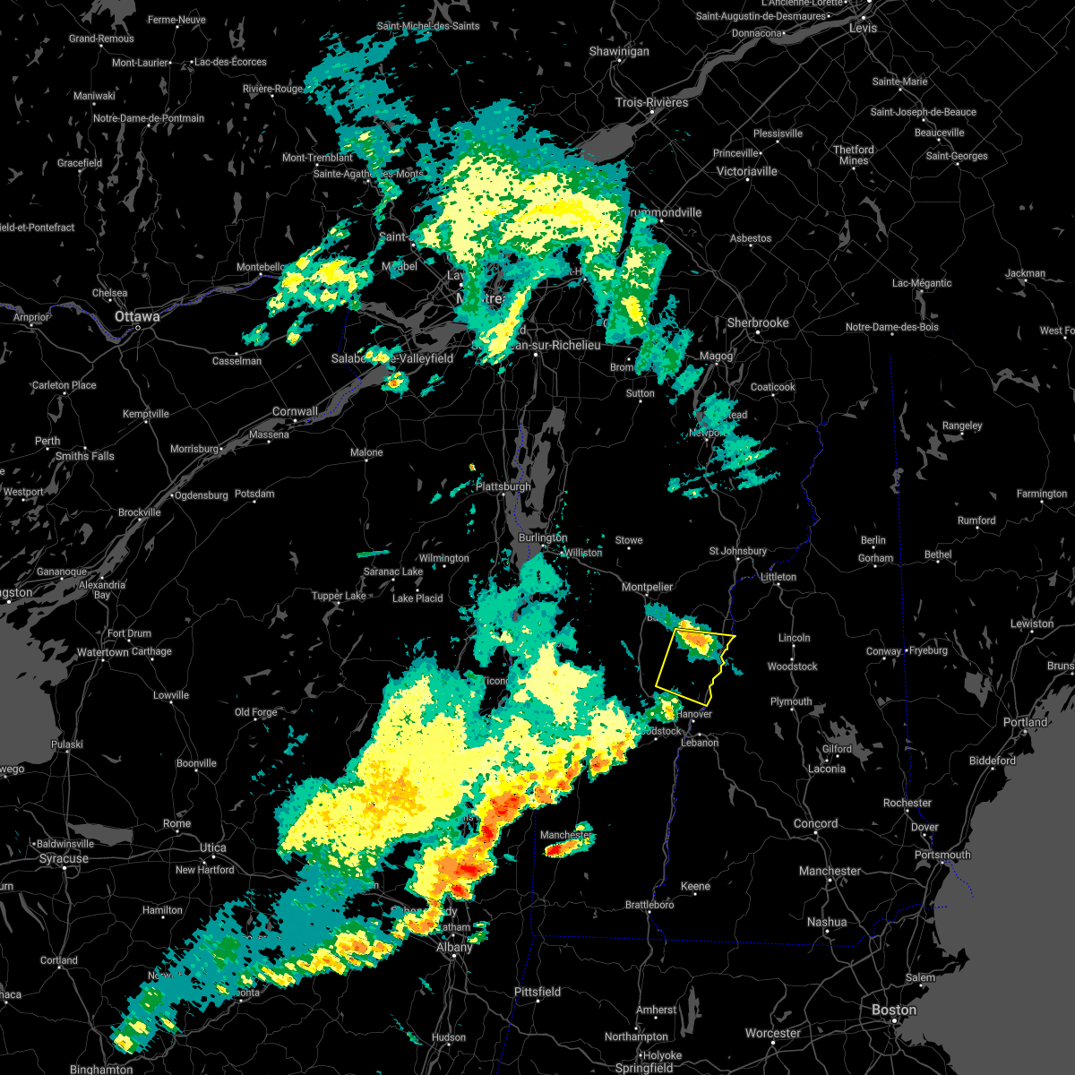 Interactive Hail Maps Hail Map for Newbury, VT