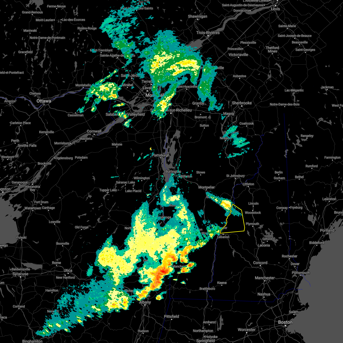 Interactive Hail Maps Hail Map for Newbury, VT