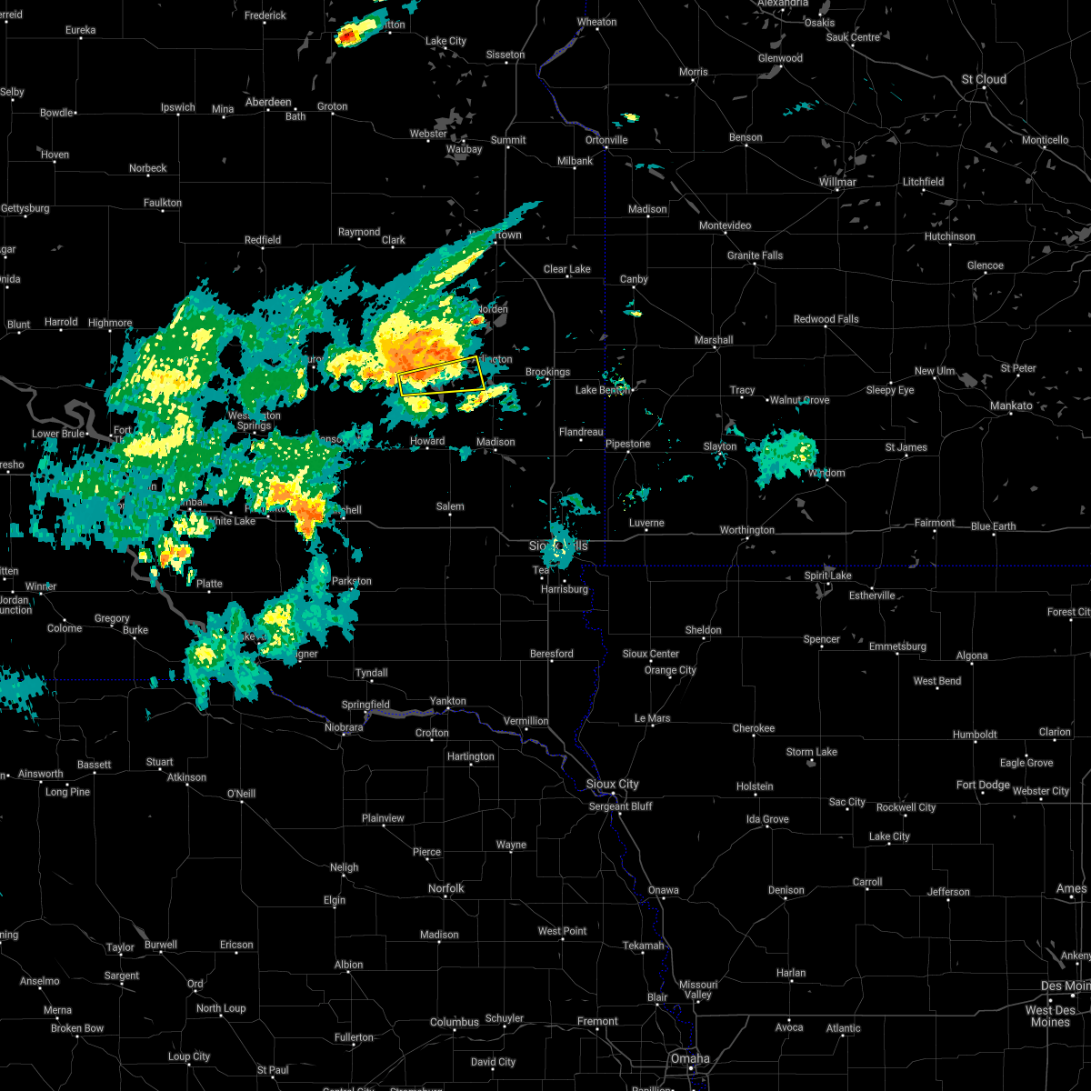 Interactive Hail Maps Hail Map for Lake Preston, SD