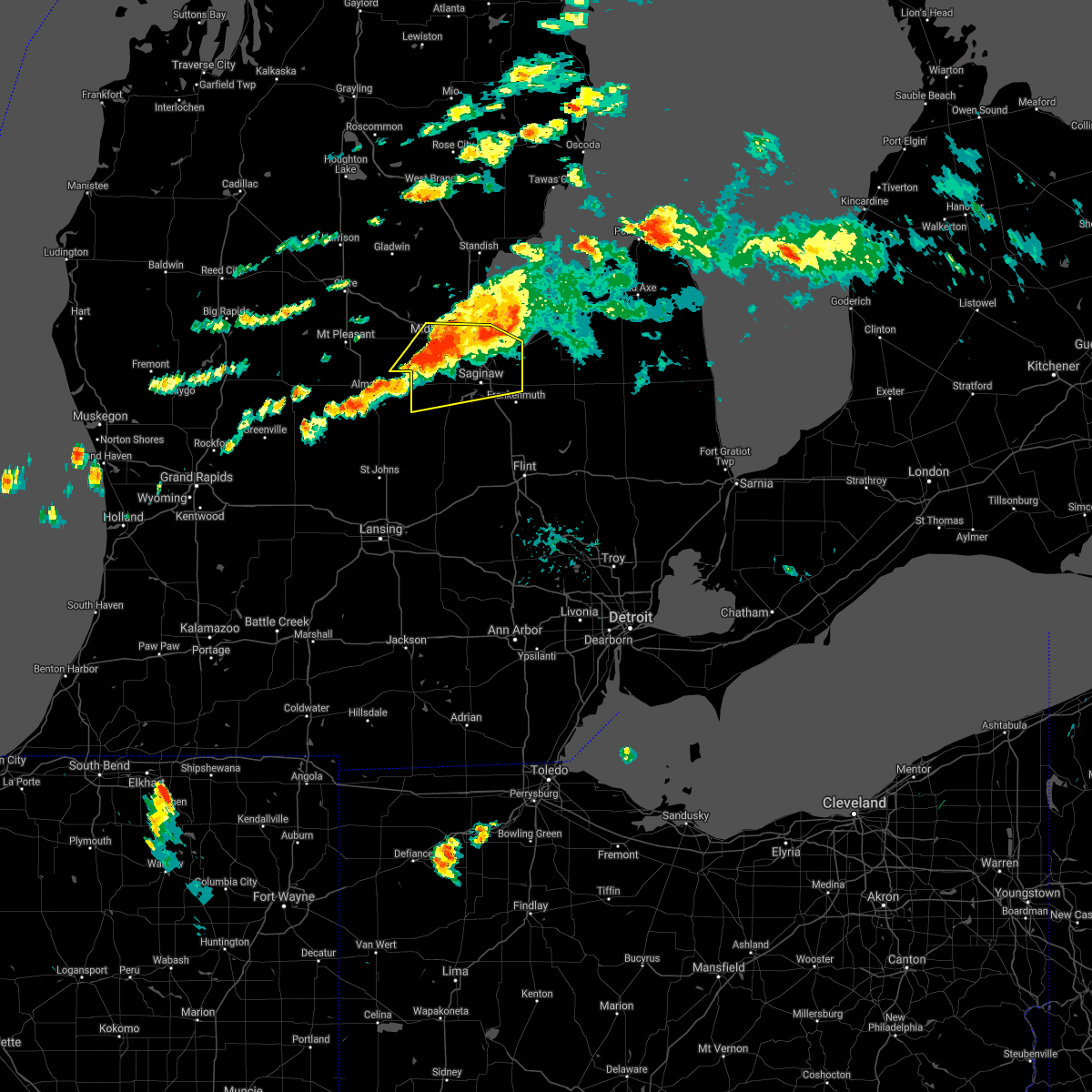 Interactive Hail Maps Hail Map for Robin GlenIndiantown, MI