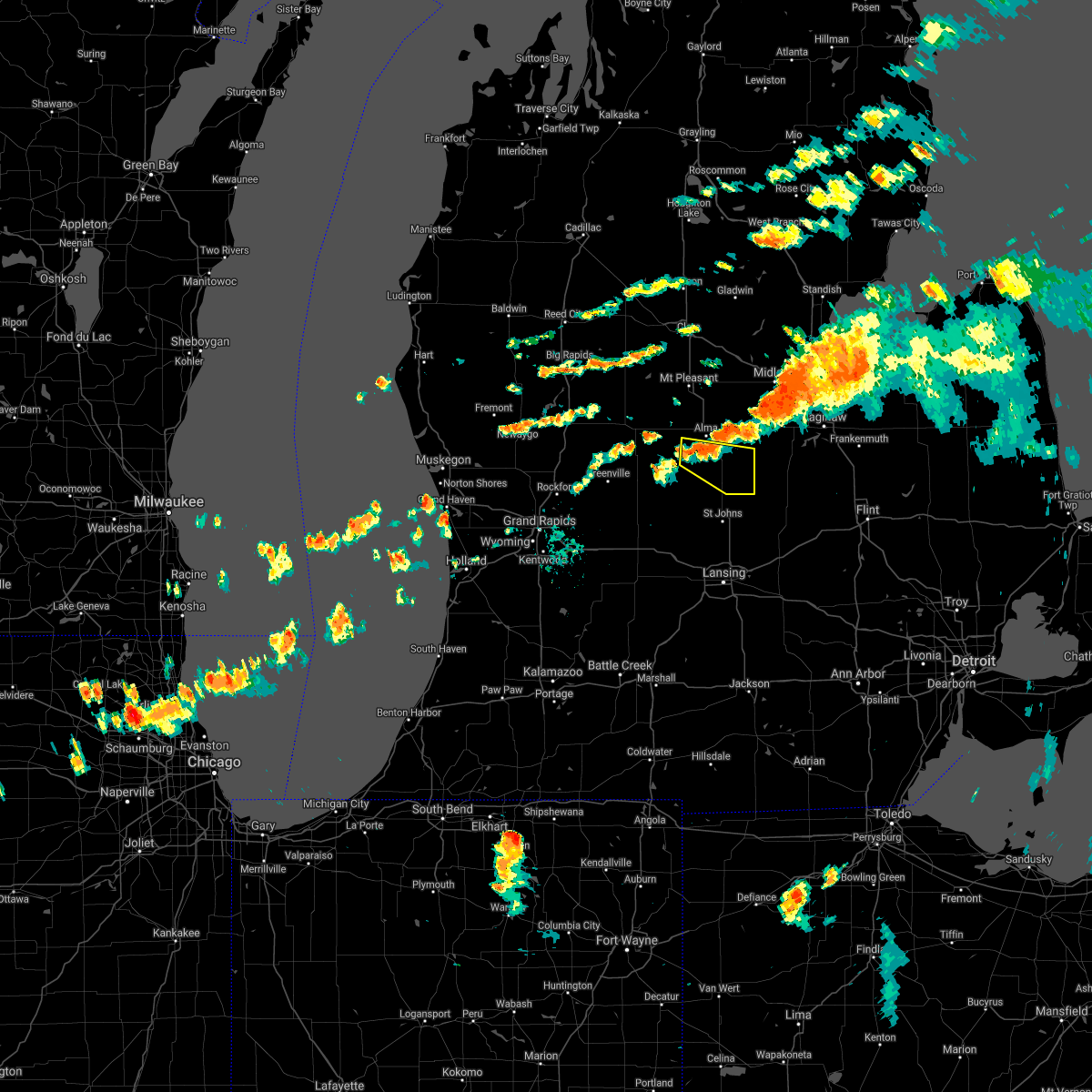 Interactive Hail Maps Hail Map for Alma, MI