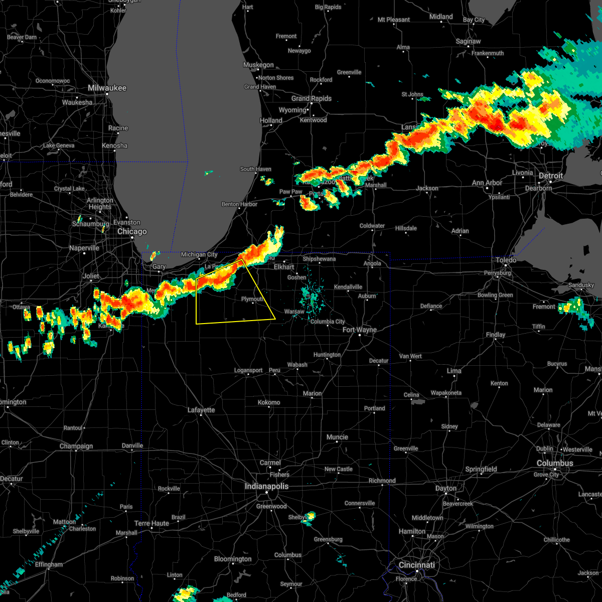 Interactive Hail Maps Hail Map for Kingsford Heights, IN