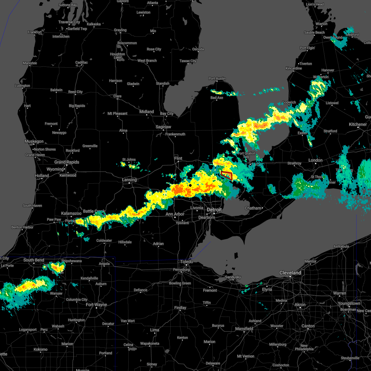 Interactive Hail Maps Hail Map for Armada, MI