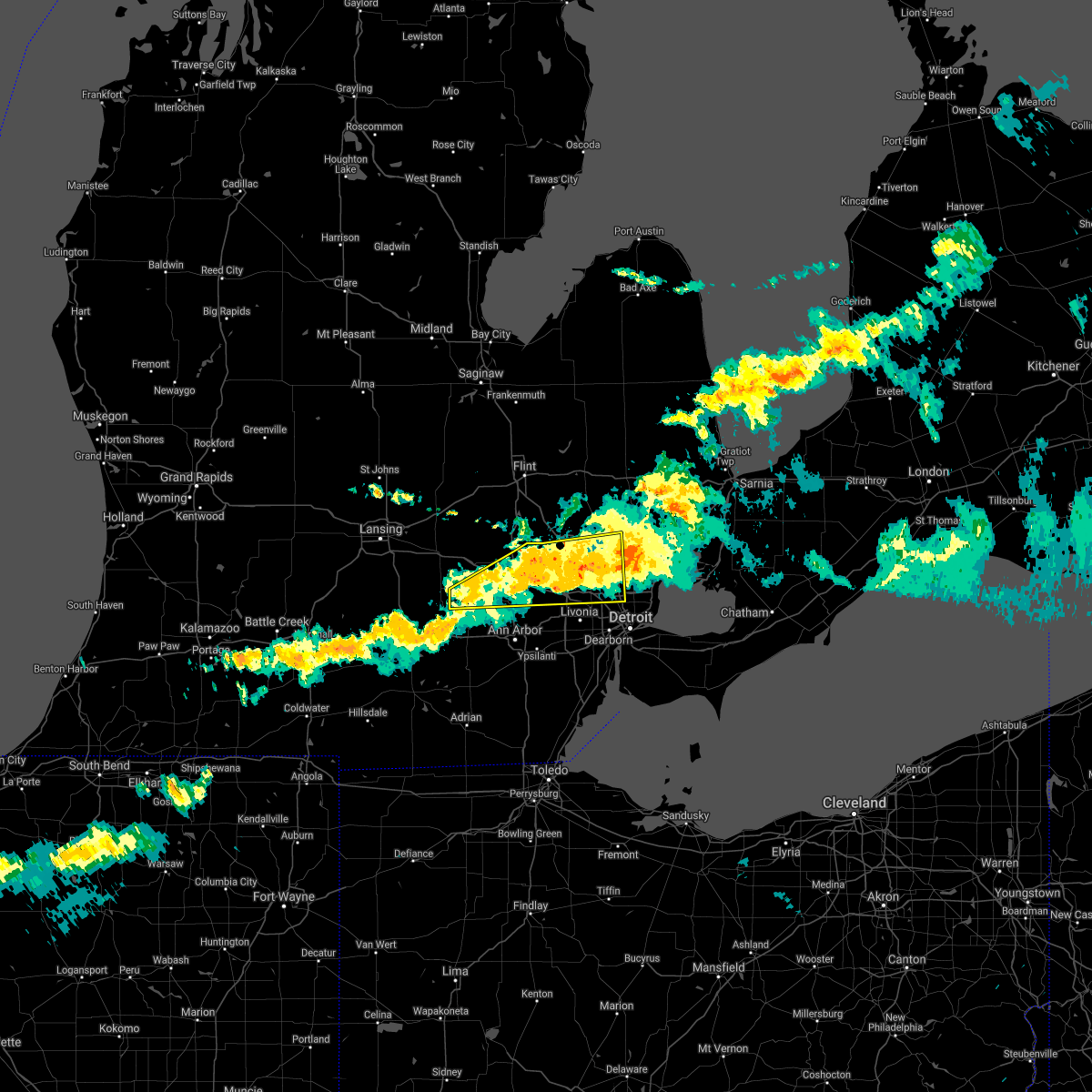Hail Map for Pinckney, MI Interactive Hail Maps