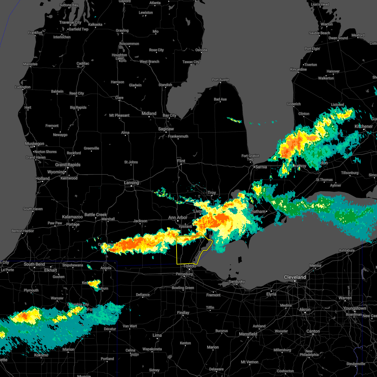 Interactive Hail Maps Hail Map for Temperance, MI