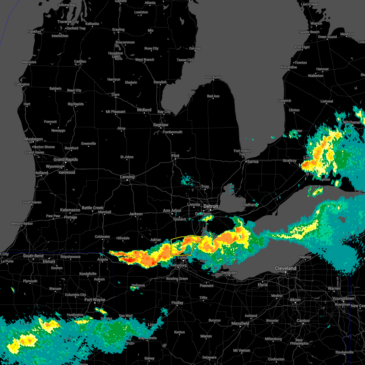 Interactive Hail Maps Hail Map for Lambertville, MI