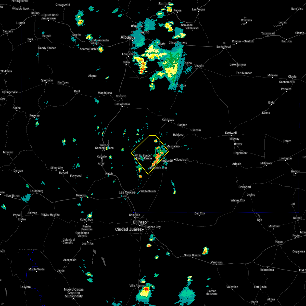 Interactive Hail Maps Hail Map for Tularosa, NM